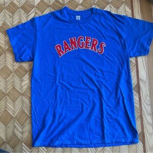 RANGERS Heavy Cotton Blue T-Shirt BASEBALL